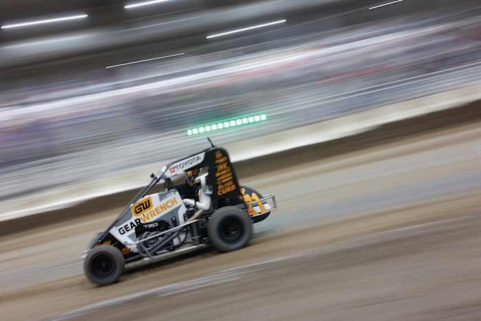 Cannon McIntosh has one of the fastest cars in the field for Saturday's Chili Bowl A-Main main event. Photo courtesy Toyota Racing Development.